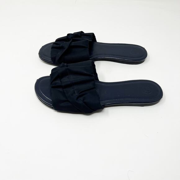 The Row Womens Ellen Pleated Nylon Flat Slides Sandals Sz 36 - Picture 4 of 5